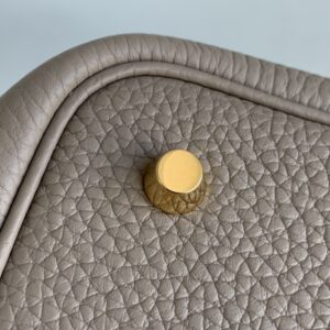 hermes picotin lock 愛馬仕菜籃子水桶包 斑鳩灰色TC牛皮革 - Image 7