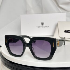 TORY BURCH猫眼太阳镜 性感炫酷 板材墨镜 圆形双T标 TY7218U