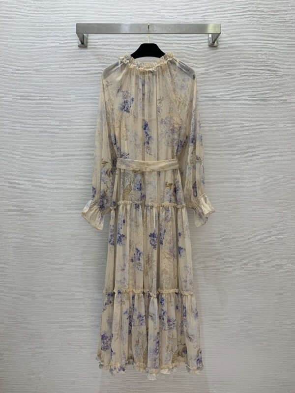 ZIMMERMANN茲默曼25春夏走秀款 明星同款 高端禮服裙 吊帶裙+連體裙 金絲線花卉圖案