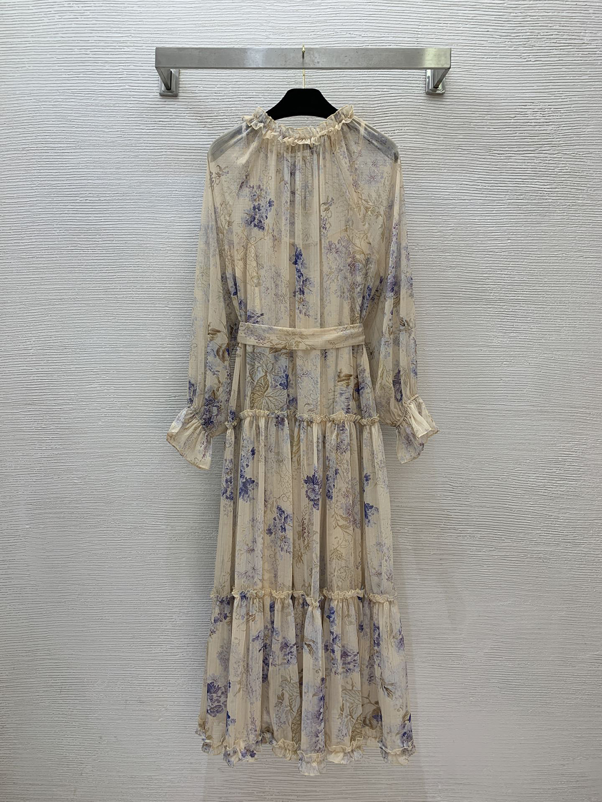 ZIMMERMANN茲默曼25春夏走秀款 明星同款 高端禮服裙 吊帶裙+連體裙 金絲線花卉圖案 - Image 9