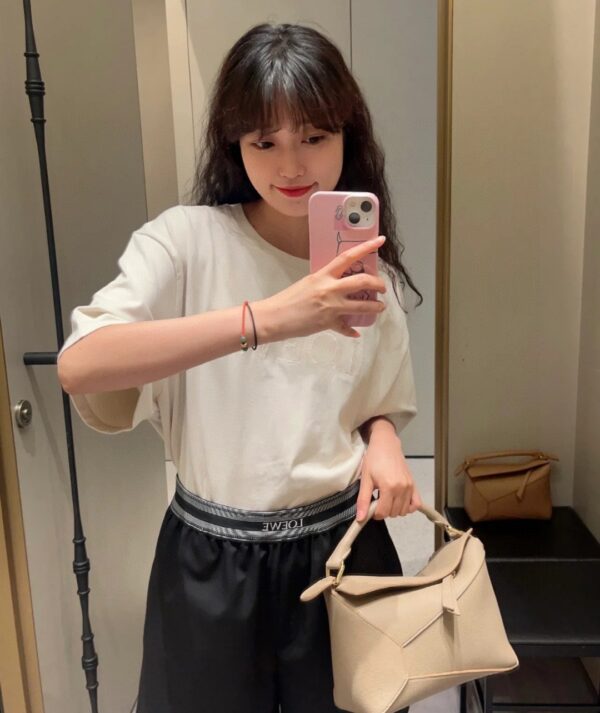 loewe Puzzle  Edge 2.0 羅意威幾何包 小號 沙色 粒紋牛皮革