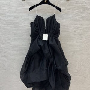 ZIMMERMANN茲默曼高定禮服裙 花瓣抹胸 不規則收腰顯瘦蓬蓬連衣裙 - Image 2