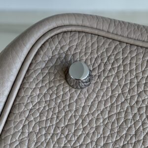 hermes picotin lock 愛馬仕菜籃子水桶包 斑鳩灰色TC牛皮革 - Image 13