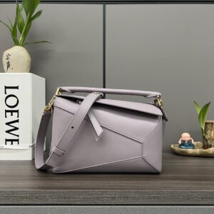 loewe Puzzle  Edge 2.0罗意威几何包 小号 薰衣草紫色 粒纹牛皮革