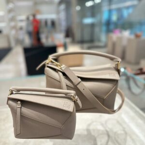 loewe Puzzle  Edge 2.0 羅意威幾何包 小號 沙色 粒紋牛皮革 - Image 12