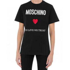MOSCHINO莫斯奇諾女士短袖T恤  2025夏季新款 愛心字母logo刺繡圖案 - Image 13