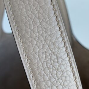 hermes picotin lock 愛馬仕菜籃子水桶包 斑鳩灰色TC牛皮革 - Image 3