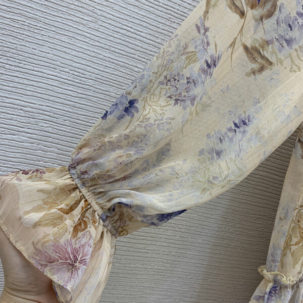 ZIMMERMANN茲默曼25春夏走秀款 明星同款 高端禮服裙 吊帶裙+連體裙 金絲線花卉圖案