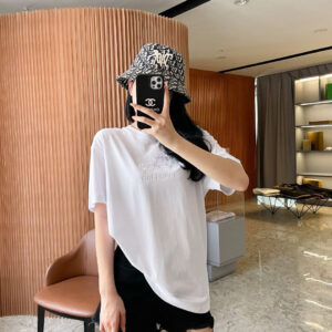 Burberry马术骑士刺绣標識T恤衫 巴寶莉經典休閑 男女款 白色純棉 簡約短袖夏裝