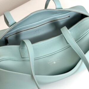 Balenciaga Carrie新款保齡球包 小號薄荷綠色牛皮革 巴黎世家女士手提單肩包 - Image 9