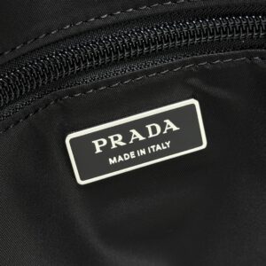 Prada Cini Re-Nylon中號郵差包 普拉達黑色尼龍休閒挎包1BD255 - Image 11