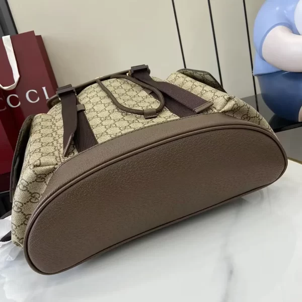 gucci Ophidia系列雙G老花復古旅行背包 古琦多功能電腦雙肩包839110