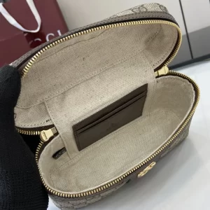 gucci ophidia系列 迷你化妝包 彩色織帶 復古老花盒子包816357 - Image 4