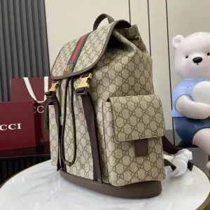 gucci Ophidia系列雙G老花復古旅行背包 古琦多功能電腦雙肩包839110 - Image 6