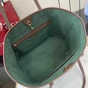 Gucci Ophidia古琦女士托特購物袋 雙G帆布條紋織帶 大號手提單肩包836829 - Image 7