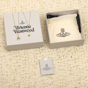 西太後Vivienne Westwood立體迷你土星珍珠項鏈 金色 - Image 4