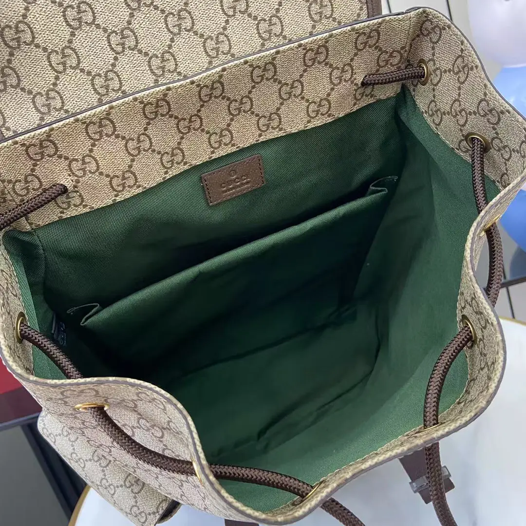gucci Ophidia系列雙G老花復古旅行背包 古琦多功能電腦雙肩包839110 - Image 8