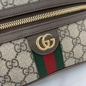 gucci ophidia系列 迷你化妝包 彩色織帶 復古老花盒子包816357 - Image 9