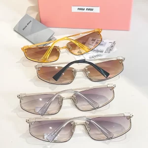 miumiu夏季新款女士太陽鏡 漸變色金属框眼鏡 MUA50S - Image 6