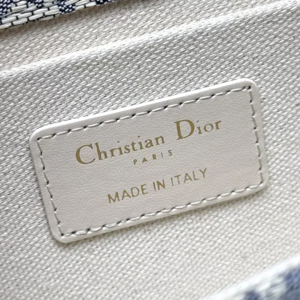 dior montaigne蒙田酒椰草系列 牛仔藍 迪奧女士小號鏈條包9207
