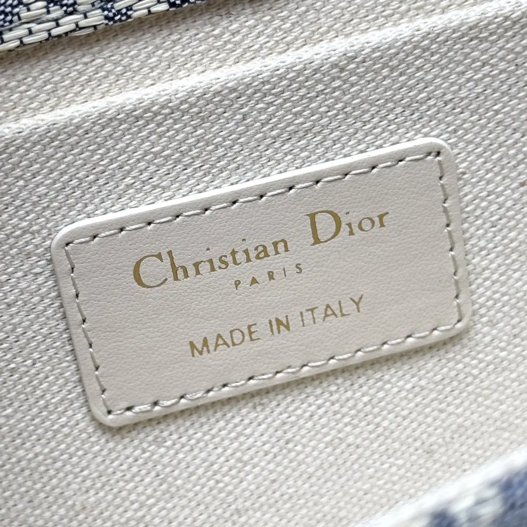 dior montaigne蒙田酒椰草系列 牛仔藍 迪奧女士小號鏈條包9207 - Image 3