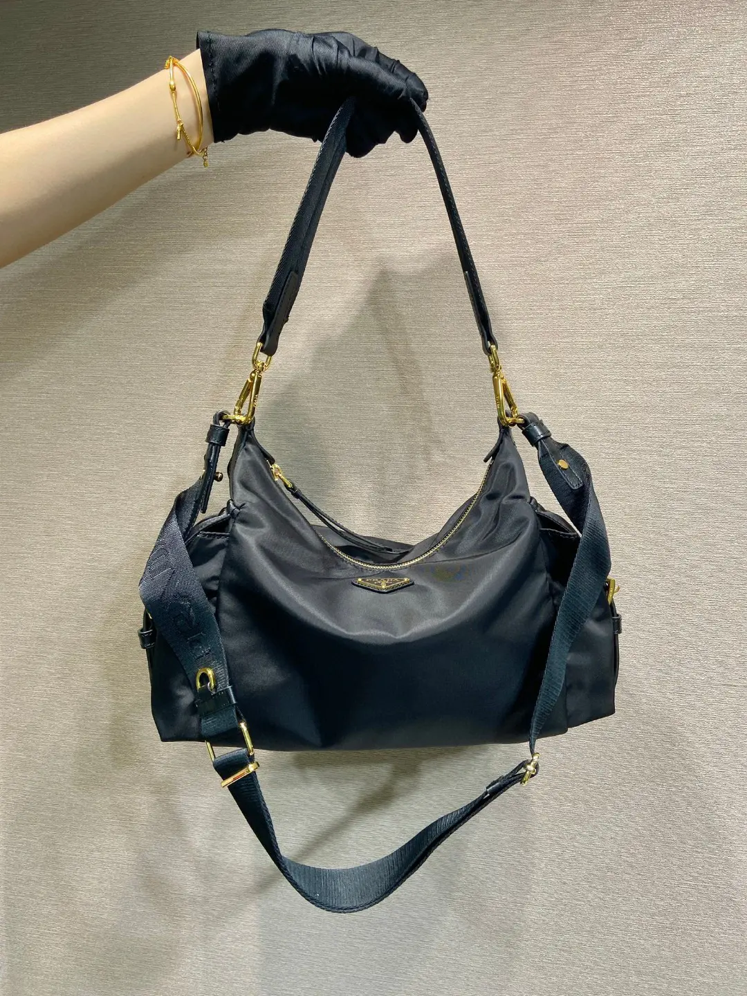 Prada Re-Nylon explore普拉達小號黑色尼龍探索包1BC264 - Image 8