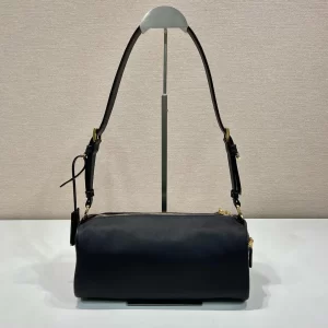 prada Tessuto Locker鎖頭包 Re-Nylon黑色尼龍立方體枕頭包1BC233 - Image 10