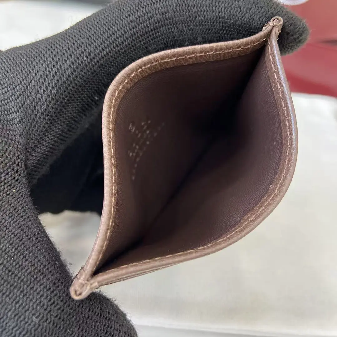 Gucci Ophidia迷你卡包名片夾 雙G標志老花 啡色牛皮 彩色織帶 838486 - Image 4