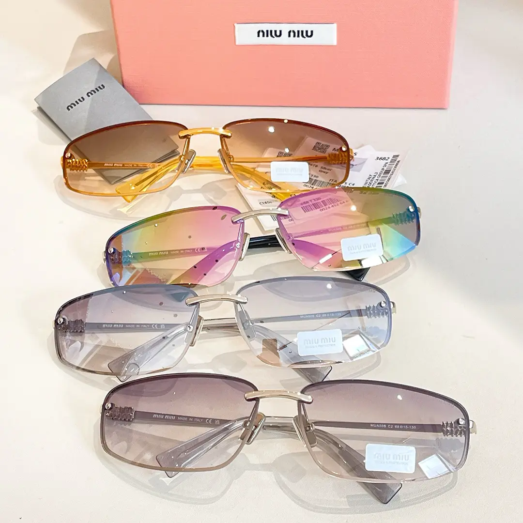 miumiu夏季新款女士太陽鏡 漸變色金属框眼鏡 MUA50S - Image 7