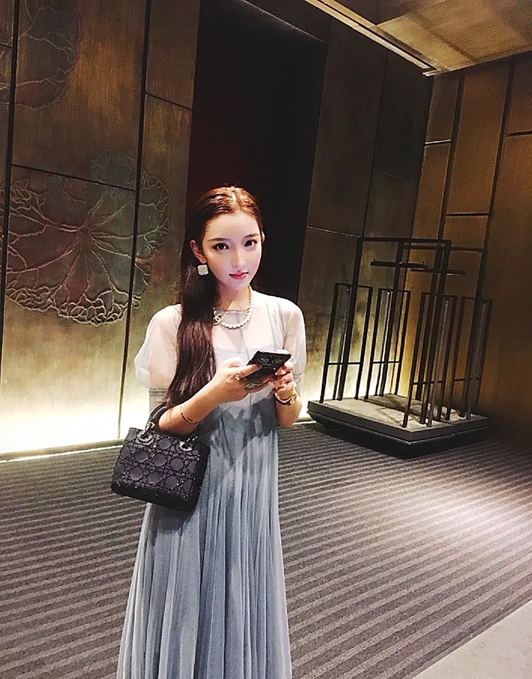 chanel香奈兒100周年纪念限量版 香女郎珍珠双C项链 - Image 4