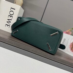 王一博同款 loewe puzzle 32 罗意威大号几何包 常青綠 鹿皮 052446 - Image 5