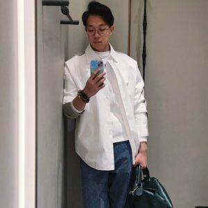 王一博同款 loewe puzzle 32 罗意威大号几何包 常青綠 鹿皮 052446 - Image 16