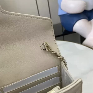 Gucci GG Marmont系列Woc鏈條錢包 米白色Matelassé絎縫牛皮 837745 - Image 3