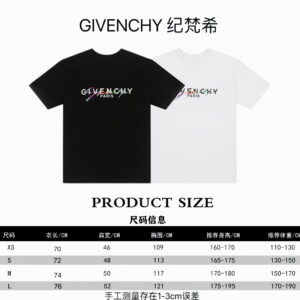 GIVENCHY纪梵希短袖T恤 经典彩虹立体印花刺绣 6658 - Image 8