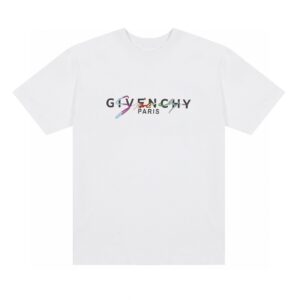 GIVENCHY纪梵希短袖T恤 经典彩虹立体印花刺绣 6658