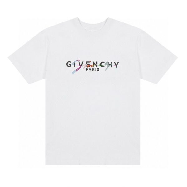 GIVENCHY纪梵希短袖T恤 经典彩虹立体印花刺绣 6658