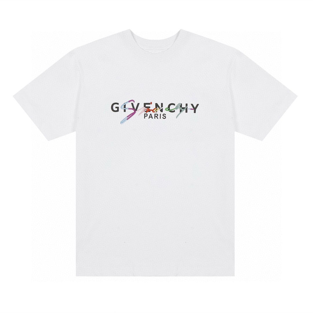 GIVENCHY纪梵希短袖T恤 经典彩虹立体印花刺绣 6658 - Image 1