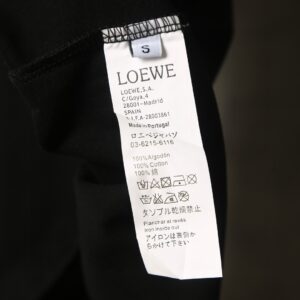 LOEWE罗意威黑色T恤 蓝白刺绣徽标图案 簡約短袖夏裝 6658 - Image 11